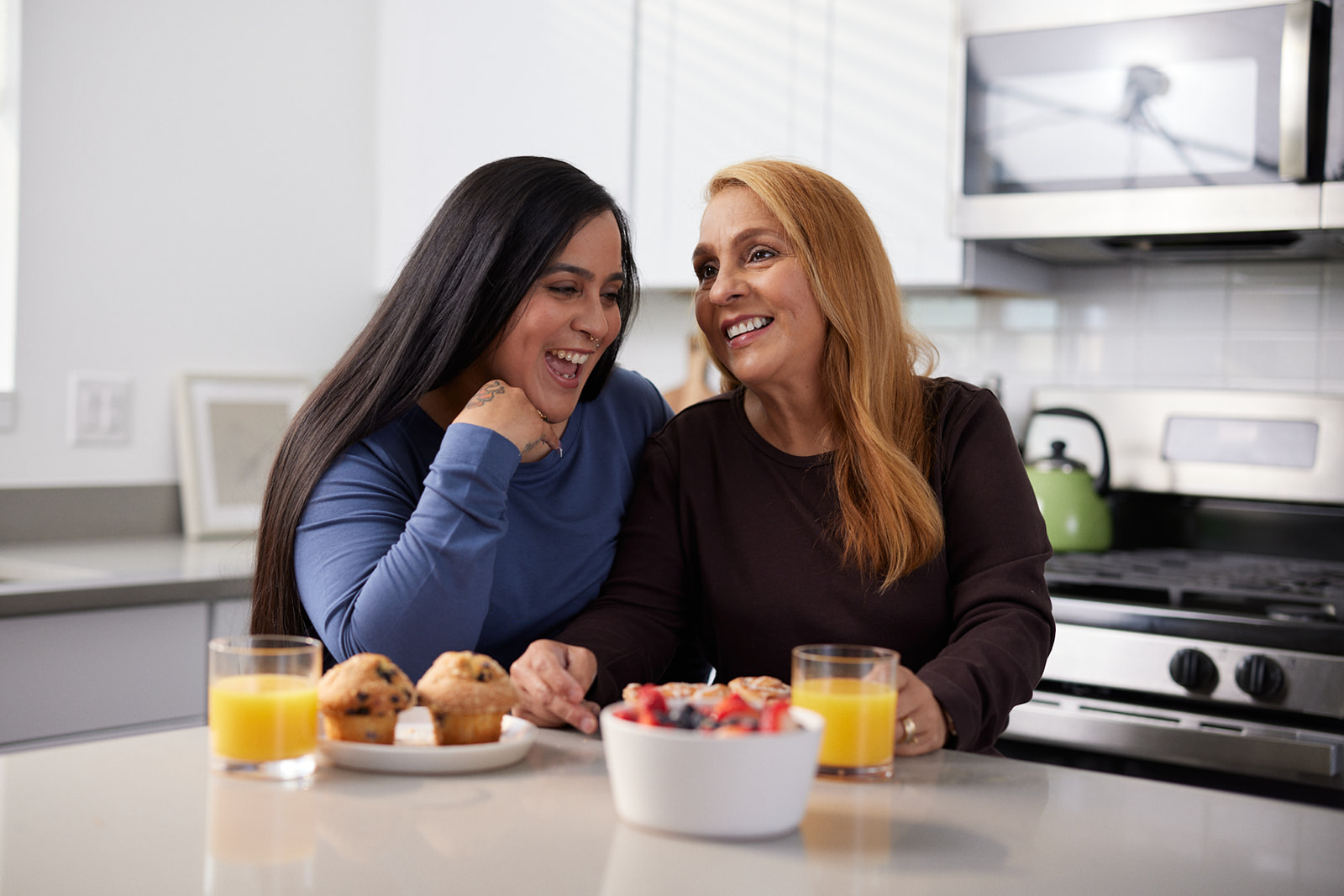 Michelle Calderon with her mom Elizabeth Benavente